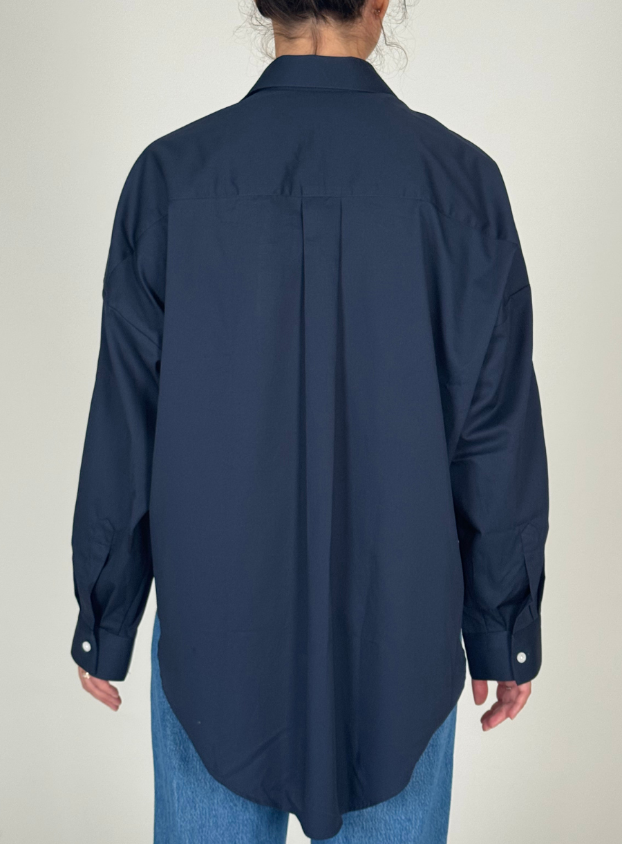 Camicia Oversize Navy