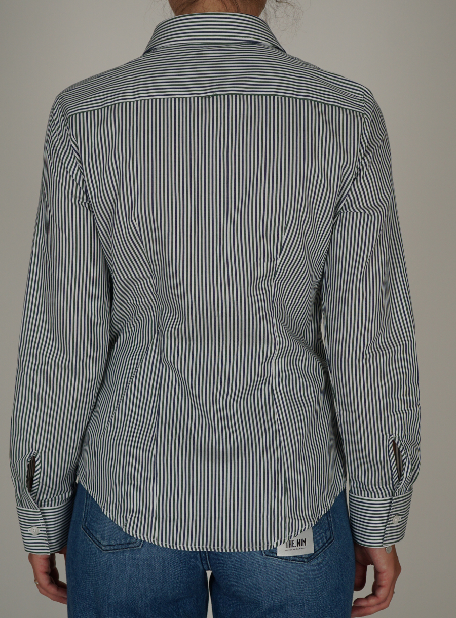 Camicia a Righe Navy