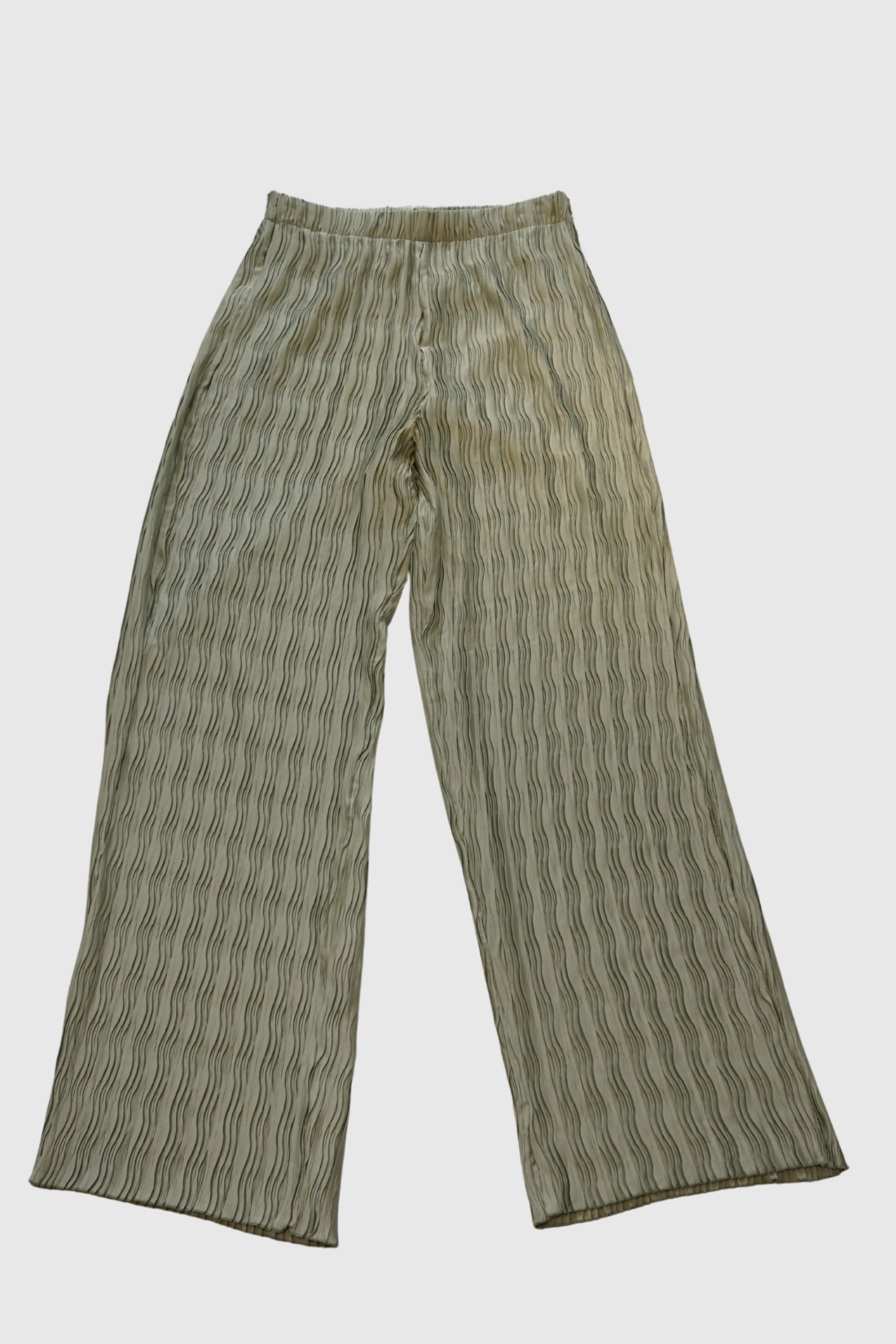 Pantalone plissé verde