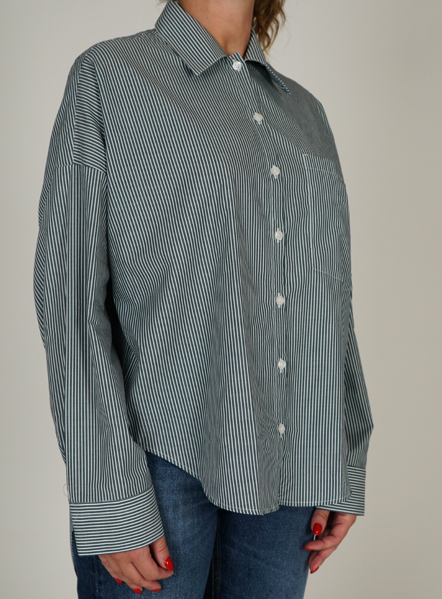 Camicia a Righe in Cotone