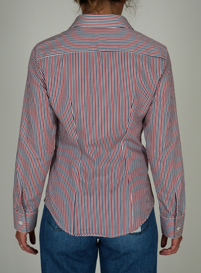 Camicia a Righe Rosso Blu