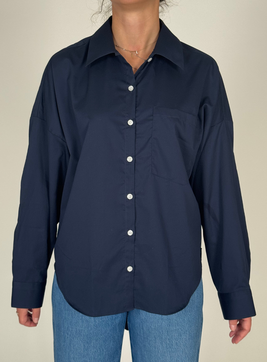 Camicia Oversize Navy