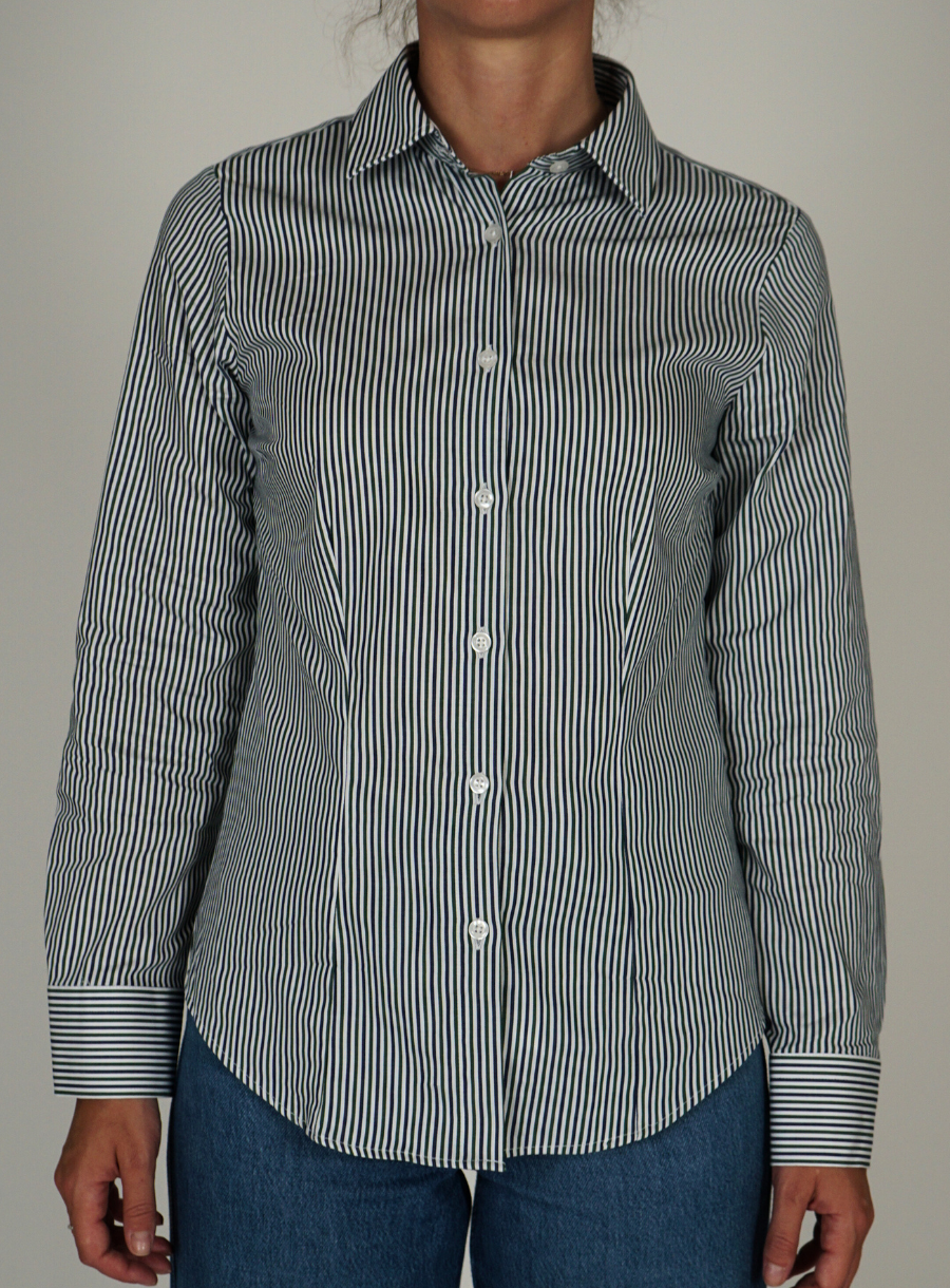 Camicia a Righe Navy