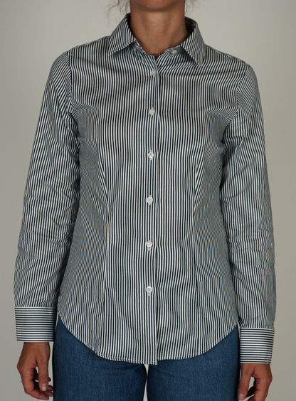 Camicia a Righe Navy