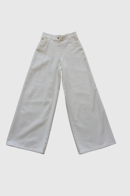 Pantalone bianco panna