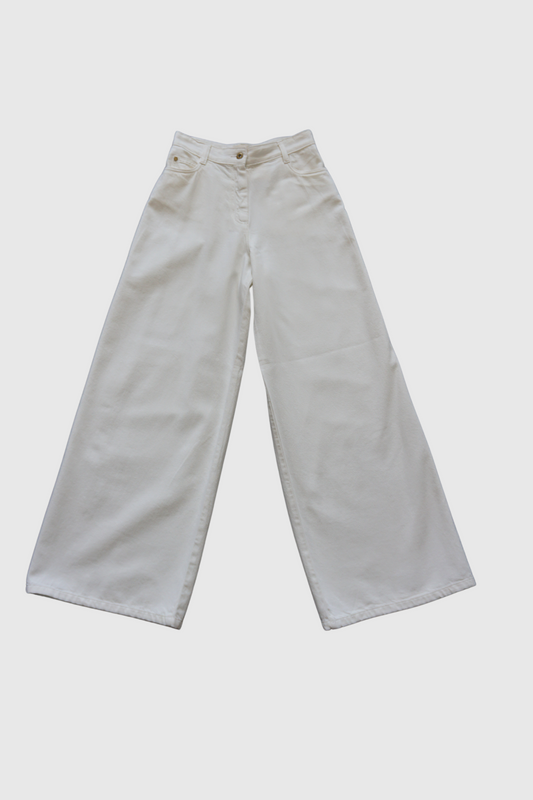 Pantalone bianco panna