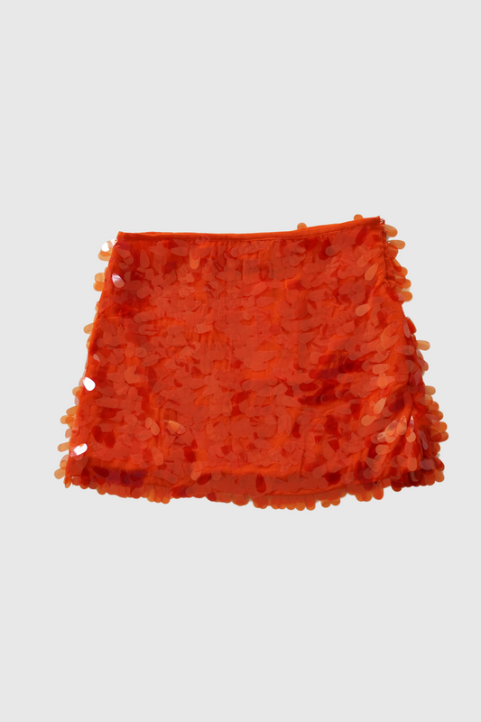 Mini Gonna paillettes rossa