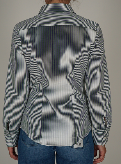 Camicia a Righe Navy