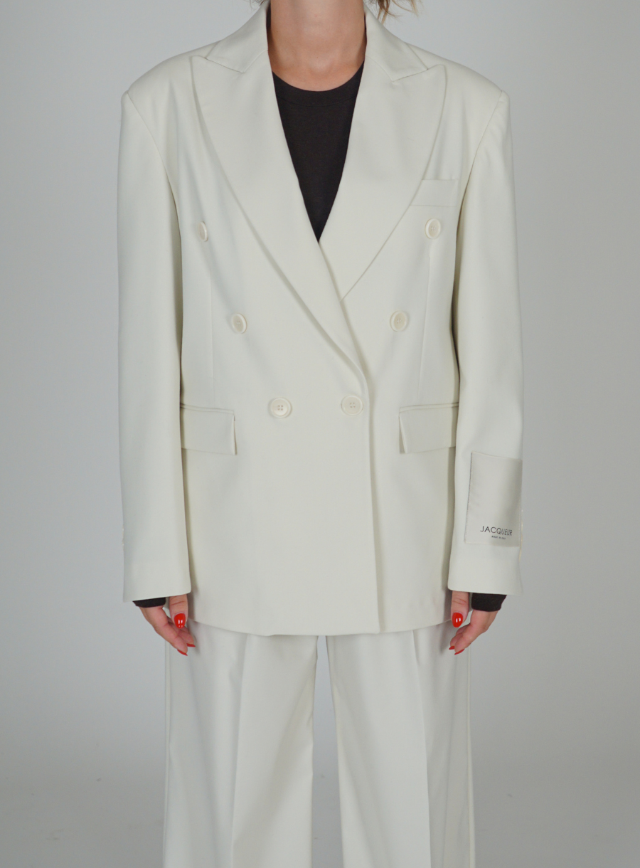 Blazer bianco doppiopetto