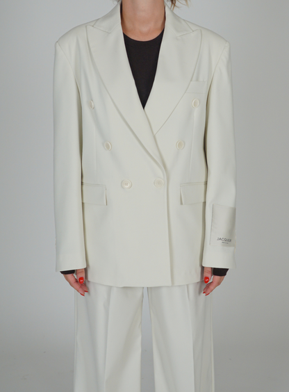 Blazer bianco doppiopetto