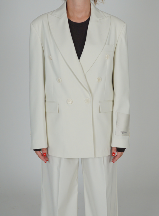 Blazer bianco doppiopetto
