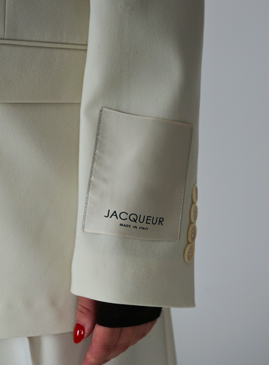 Blazer bianco doppiopetto