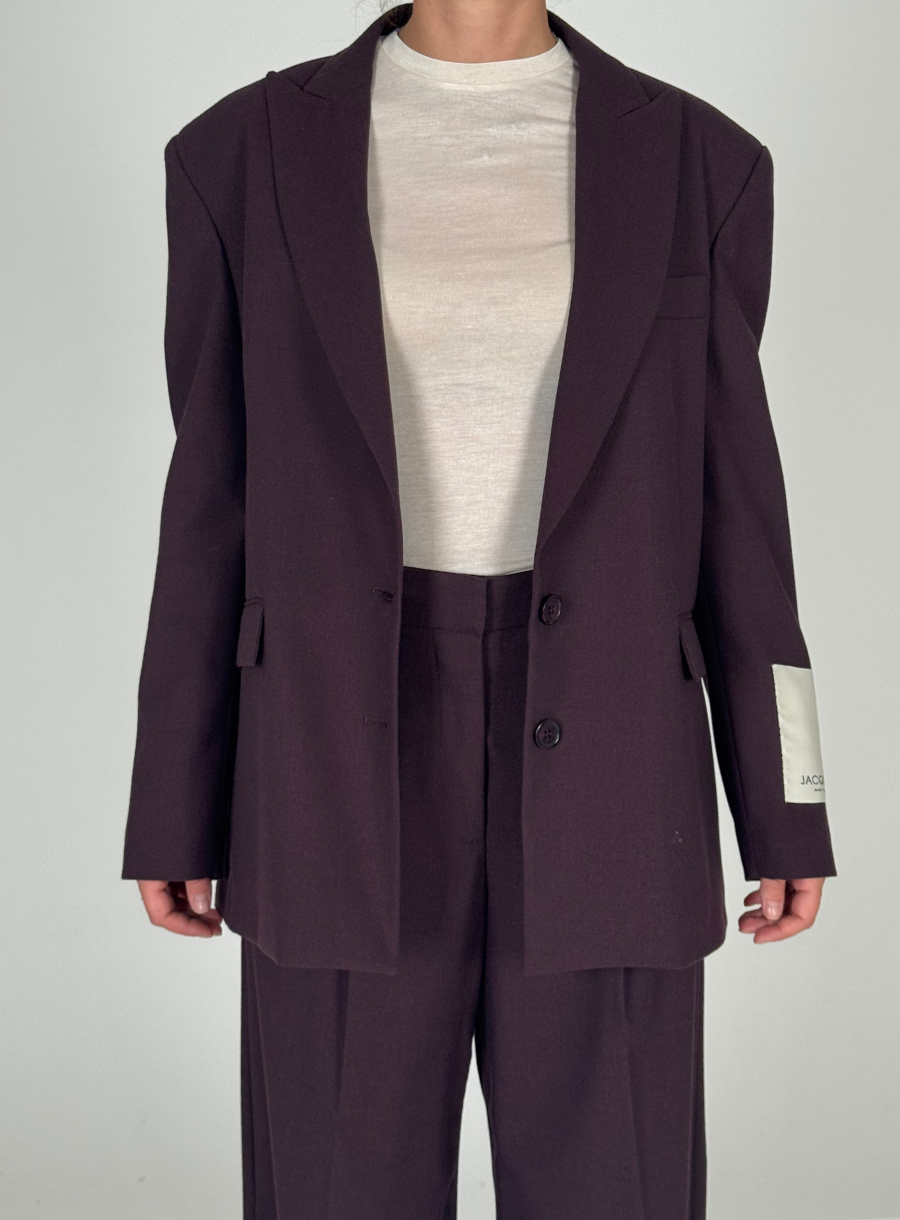 Giacca oversize vinaccia