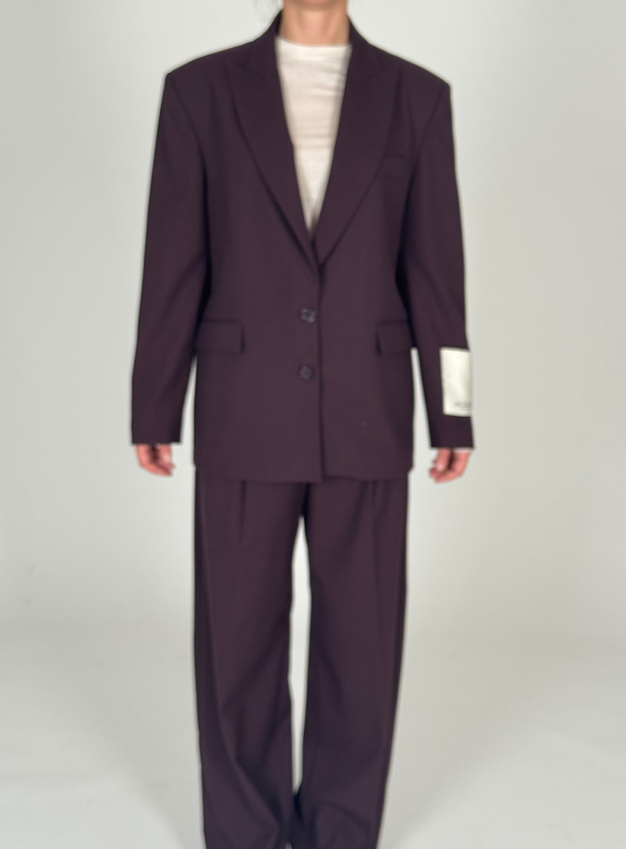 Giacca oversize vinaccia