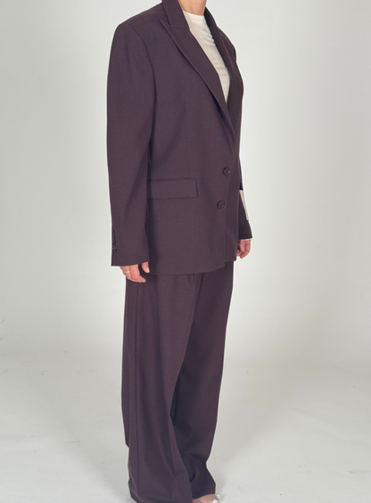 Giacca oversize vinaccia