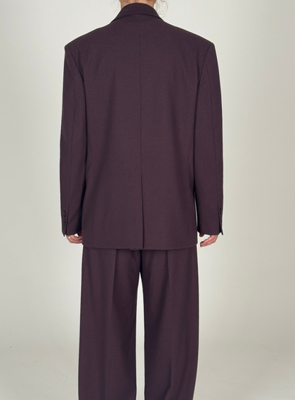 Giacca oversize vinaccia