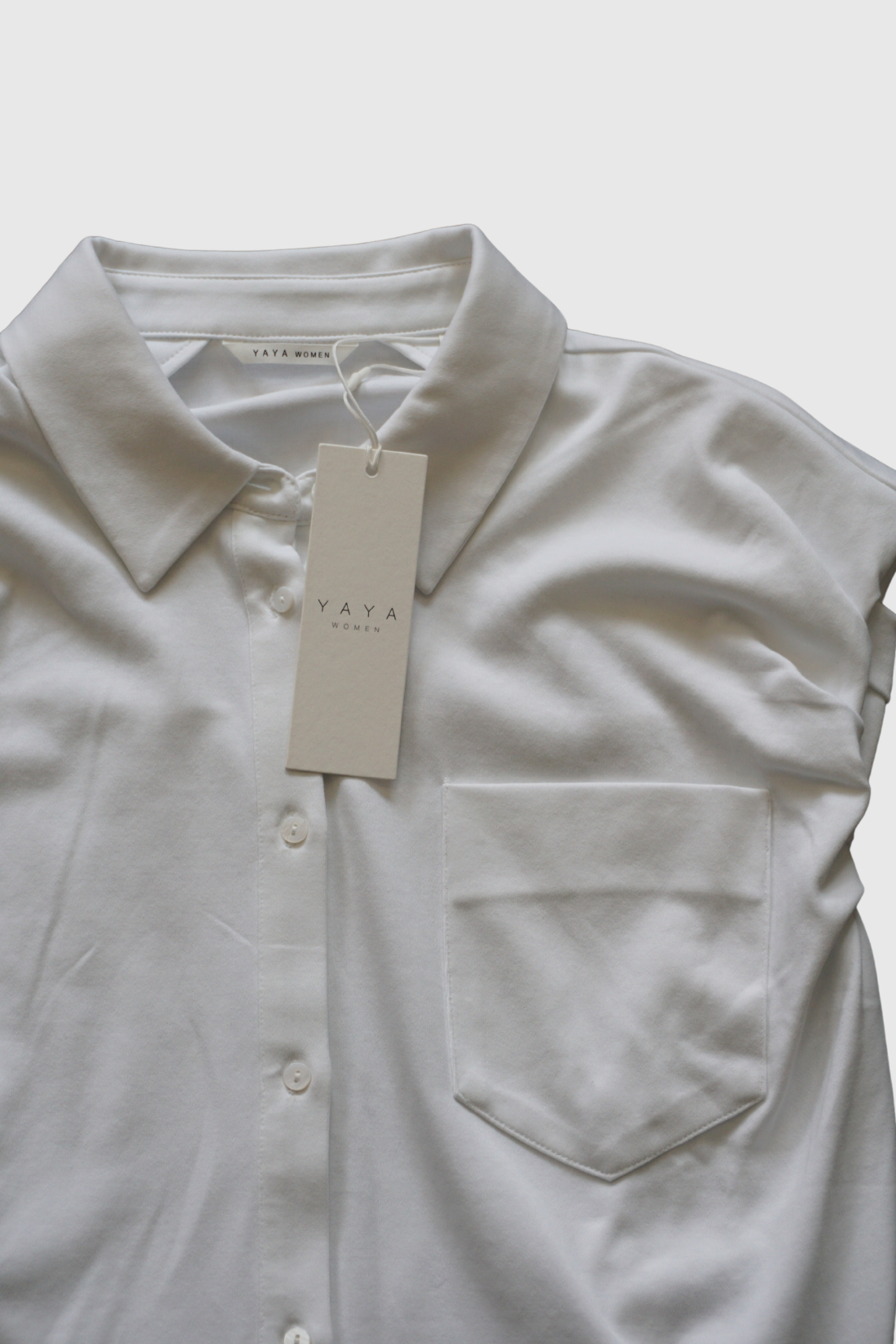 Camicia smanicata bianca