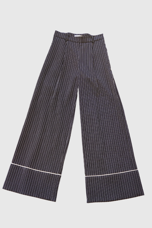Pantalone a palazzo rigato