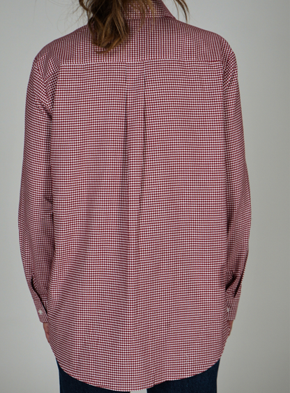 Camicia Vichy Bordeaux