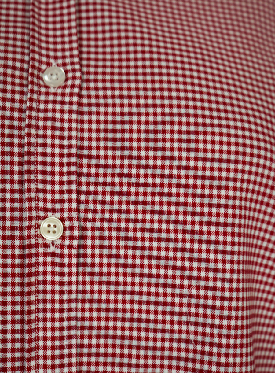 Camicia Vichy Bordeaux