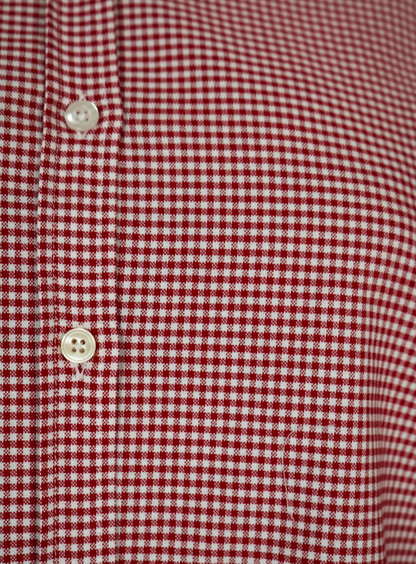 Camicia Vichy Bordeaux