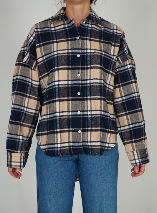 Camicia Oversize a Quadri