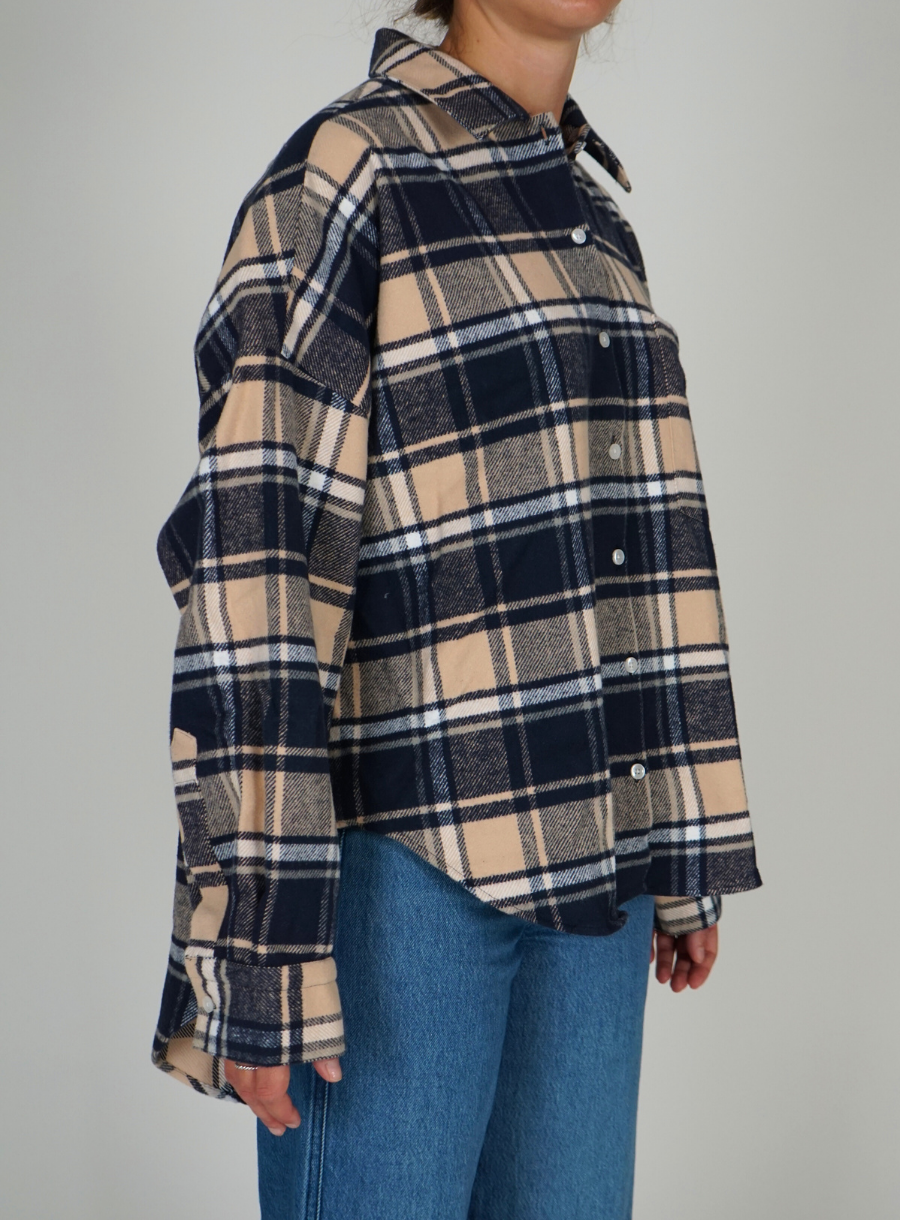 Camicia Oversize a Quadri